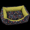 Sofa DOG FANTASY origami pas mix crno-zelena 65 cm
